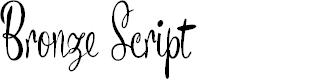 Preview image for Bronze Script Personal Use