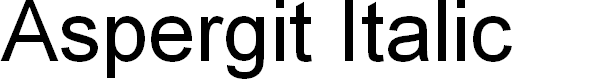 Preview image for Aspergit Italic