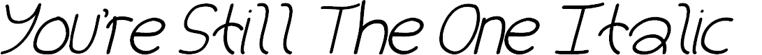 Preview image for You're Still The One Italic