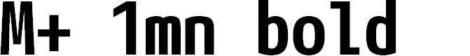 Preview image for M+ 1mn bold