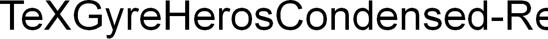 Preview image for TeXGyreHerosCondensed-Regular