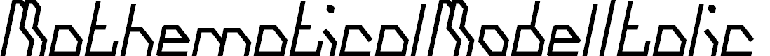 Preview image for Mathematical Model Italic