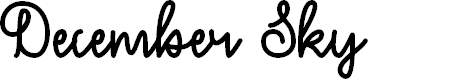 Preview image for December Sky Font