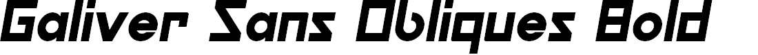 Preview image for Galiver Sans Obliques Bold