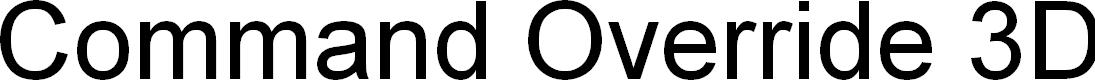 Preview image for Command Override 3D Italic