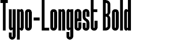 Preview image for Typo-Longest Demo Bold