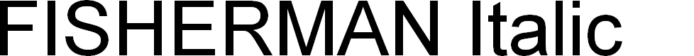 Preview image for FISHERMAN Italic