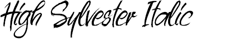 Preview image for High Sylvester Italic