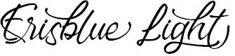 Preview image for Erisblue Light Font