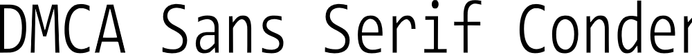 Preview image for DMCA Sans Serif Condensed Thin