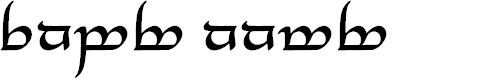 Preview image for Tengwar Annatar Alt Bold