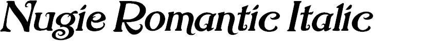 Preview image for Nugie Romantic Italic