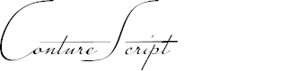 Preview image for Conture Script PERSONAL USE
