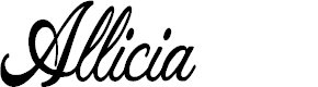 Preview image for Allicia Personal Use Cursive