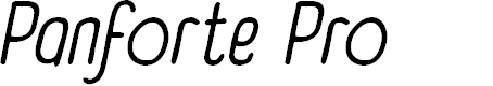 Preview image for Panforte Pro Italic