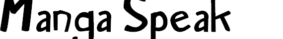 Preview image for Manga Speak Bold