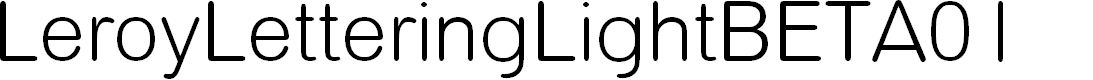 Preview image for LeroyLetteringLightBETA01