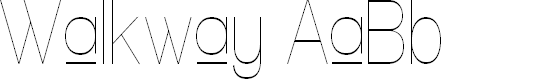Preview image for Walkway Upper Condensed