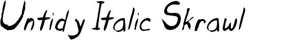 Preview image for Untidy Italic Skrawl