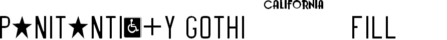 Preview image for Penitentiary Gothic Fill Font