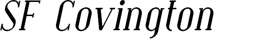 Preview image for SF Covington Italic