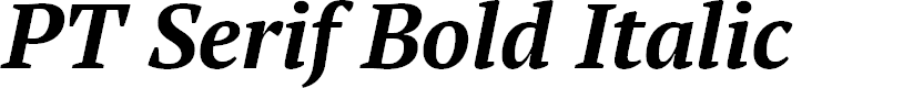 Preview image for PT Serif Bold Italic