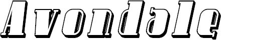 Preview image for Avondale Shaded Italic
