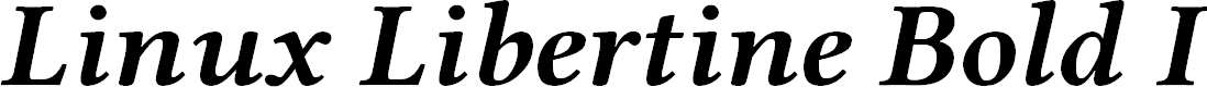 Preview image for Linux Libertine Bold Italic