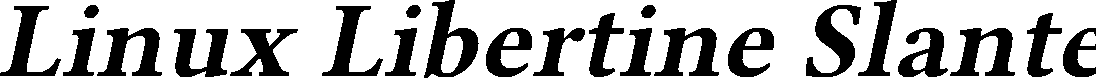 Preview image for Linux Libertine Slanted Bold