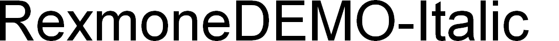 Preview image for RexmoneDEMO-Italic