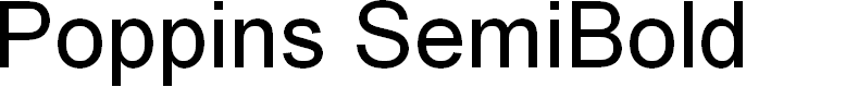 Preview image for Poppins SemiBold