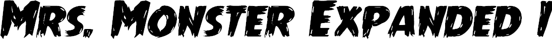 Preview image for Mrs. Monster Expanded Italic