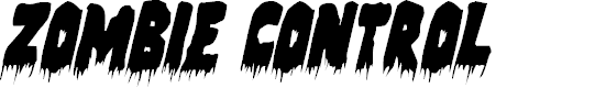 Preview image for Zombie Control Condensed Italic