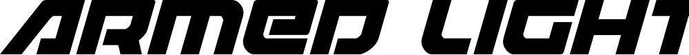 Preview image for Armed Lightning Squared Italic