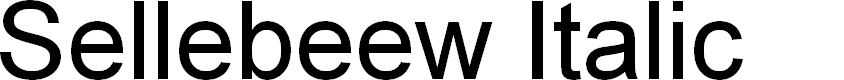 Preview image for Sellebeew Italic