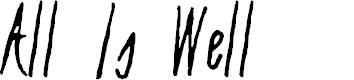 Preview image for All Is Well Regular