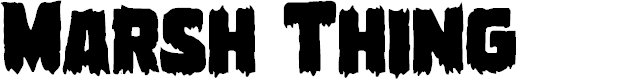 Preview image for Marsh Thing Regular Font