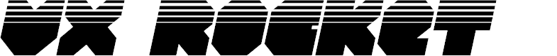Preview image for VX Rocket Halftone Italic
