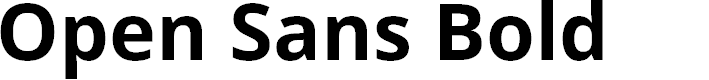 Preview image for Open Sans Bold
