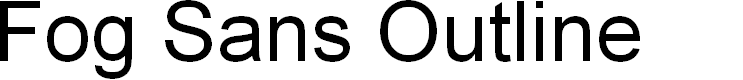 Preview image for Fog Sans Outline