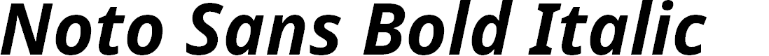 Preview image for Noto Sans Bold Italic