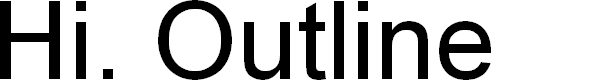 Preview image for Hi. Outline