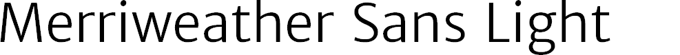Preview image for Merriweather Sans Light