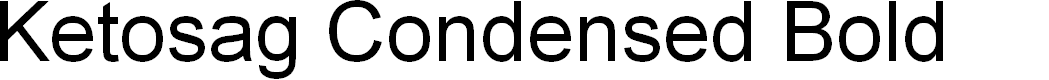 Preview image for Ketosag Condensed Bold