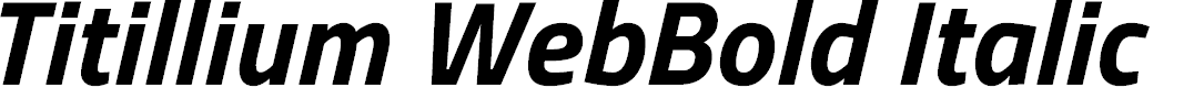 Preview image for Titillium WebBold Italic