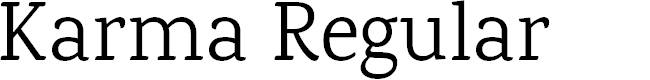 Preview image for Karma Regular