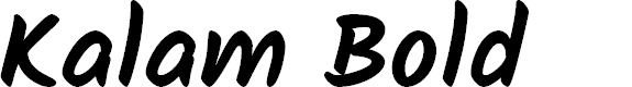 Preview image for Kalam Bold