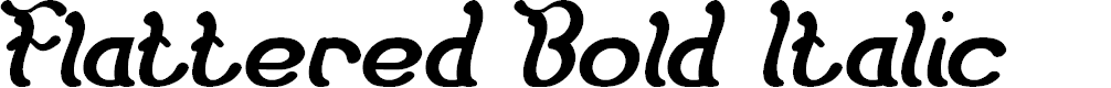 Preview image for Flattered Bold Italic