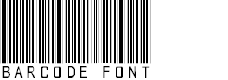 Preview image for barcode font