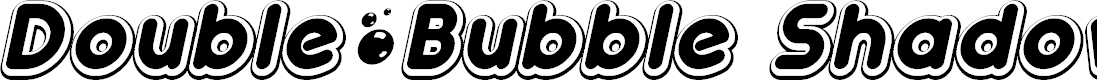 Preview image for Double•Bubble Shadow Italic
